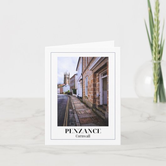Penzance, Cornwall Karte (Vorderseite)