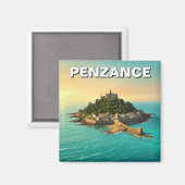 Penzance St. Michael's Mount England Travel Magnet (Vorderseite/Rückseite)