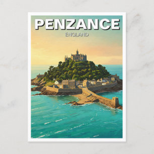 Penzance St. Michael's Mount England Travel Postkarte