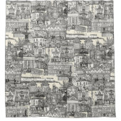 Penzance toile schwarze Perle Duschvorhang (Vorderseite)