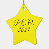 PEO-Star-Ornament 2021 Keramik Ornament (Links)