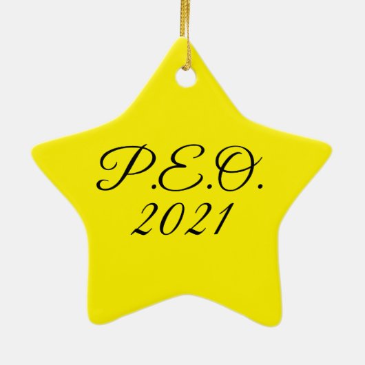 PEO-Star-Ornament 2021 Keramik Ornament (Hinten)