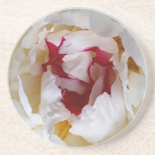 Peonblätter Getränkeuntersetzer (Vorne)