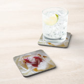 Peonblätter Getränkeuntersetzer (Rechte Seite)