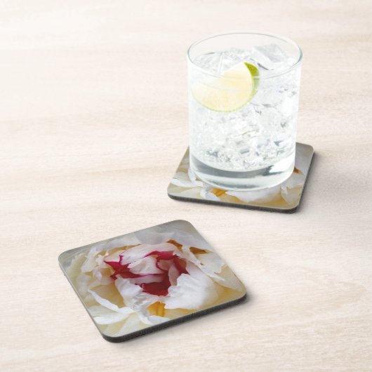 Peonblätter Getränkeuntersetzer (Rechte Seite)