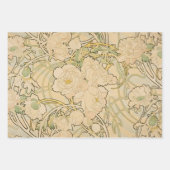 Peones von Alphonse Mucha, Vintager Jugendstil Geschenkpapier Set (Vorderseite)