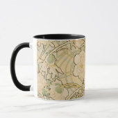 Peones von Alphonse Mucha, Vintager Jugendstil Tasse (Links)
