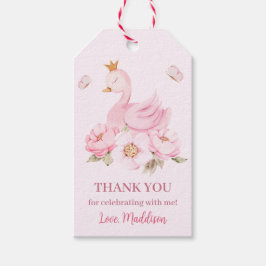 Peoni Swan Princess Birthday Danke, dass Sie Tags  Geschenkanhänger