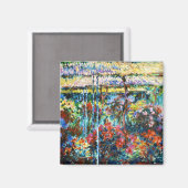 Peonies, 1887 Claude Monet cool, alt, Master Magnet (Vorderseite/Rückseite)