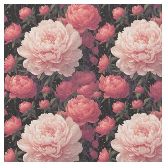 Peonies 3 stoff (Nahaufnahme)