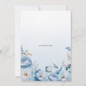 Peonies 70. Geburtstagsparty Einladung (Rückseite)