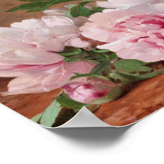 Peonies | Alexandre Gamba de Preydour Poster (Ecke)