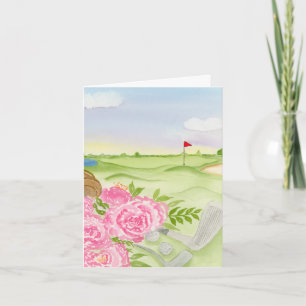 Peonies auf dem Golfplatz Karte