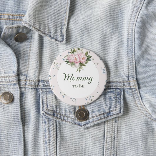 Peonies Baby Showbutton Button (Beispiel)