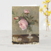 Peonies | Berthe Morisot Karte (Gelbe Blume)