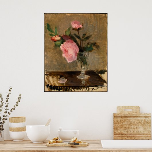 Peonies Berthe Morisot Kunst Poster (Küche)