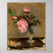 Peonies Berthe Morisot Kunst Poster (Vorne)