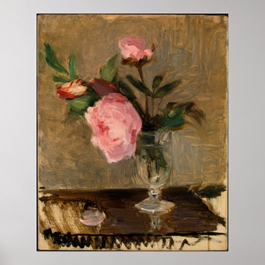 Peonies Berthe Morisot Kunst Poster (Vorne)