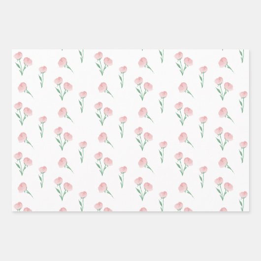 Peonies bitte Geschenkwrap Geschenkpapier Set (Vorderseite 2)