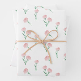 Peonies bitte Geschenkwrap Geschenkpapier Set