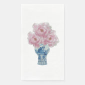 Peonies Blue und White Ginger Jar Serviette (Vorderseite)