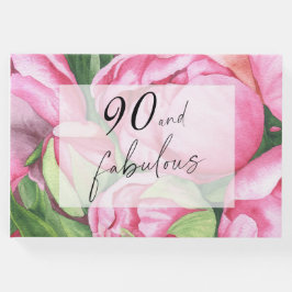 Peonies Blume 90. Geburtstagsparty Gästebuch