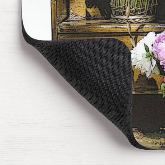 Peonies Blume Foto Mousepads (Ecke)