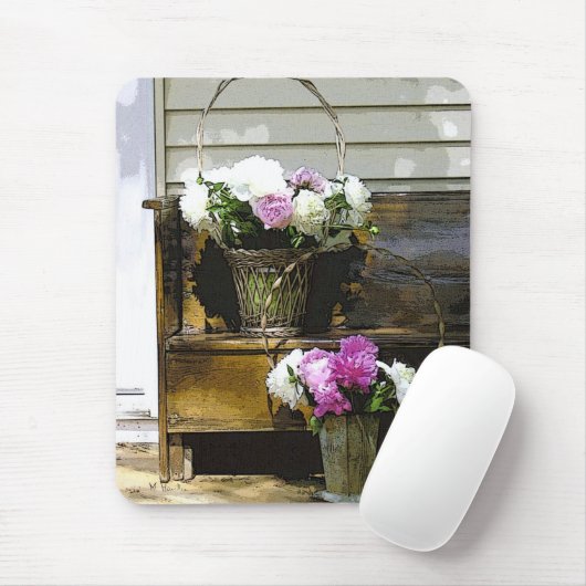 Peonies Blume Foto Mousepads (Mit Mouse)
