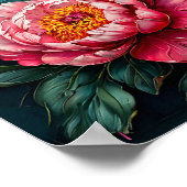 Peonies-Blume Poster (Ecke)