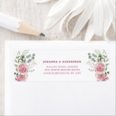 Peonies Bouquet Wedding-Rücksendeadresse (Insitu)