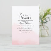 Peonies Bridal Dusche Einladung (Stehend Vorderseite)