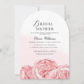 Peonies Bridal Dusche Einladung (Vorderseite)