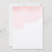 Peonies Bridal Dusche Einladung (Rückseite)