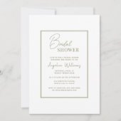 Peonies Bridal Dusche Einladung (Vorderseite)