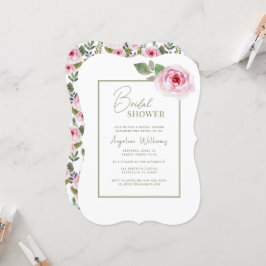 Peonies Bridal Dusche Einladung