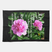 Peonies by Pearl with Hebrews 10:23 Geschirrtuch (Horizontal)