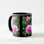 Peonies by Pearl with Hebrews 10:23 Tasse (Vorderseite Links)