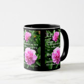 Peonies by Pearl with Hebrews 10:23 Tasse (VorderseiteRechts)