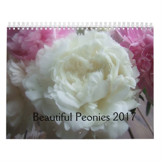 Peonies Calendar 2017 Kalender (Titelbild)