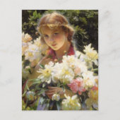 Peonies Charles Courtney Curran Postkarte (Vorderseite)