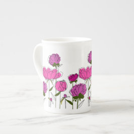 Peonies China Tasse