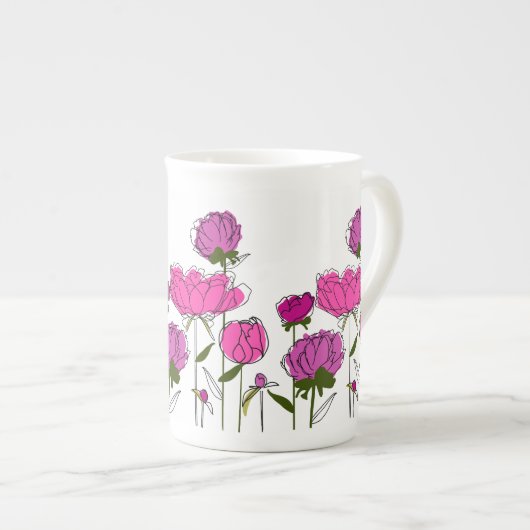 Peonies China Tasse (Vorderseite Rechts)