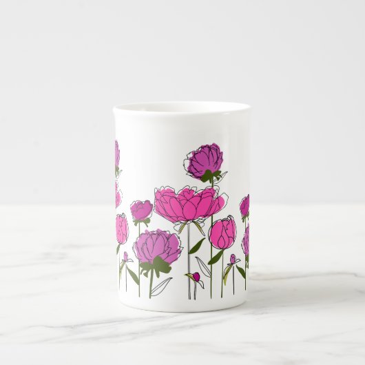 Peonies China Tasse (Vorderseite)