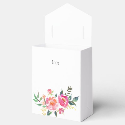 Peonies danke geschenkschachtel (Geöffnet)