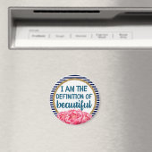 Peonies Definition der schönen Ermutigung Magnet (In Situ (Geschirrspüler))