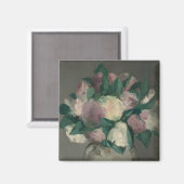 Peonies - Édouard Manet Magnet (Vorderseite/Rückseite)