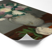 Peonies, Édouard Manet Poster (Ecke)