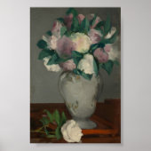 Peonies, Édouard Manet Poster (Vorne)
