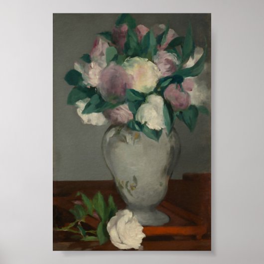 Peonies, Édouard Manet Poster (Vorne)