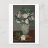 Peonies, Édouard Manet Postkarte (Vorderseite)